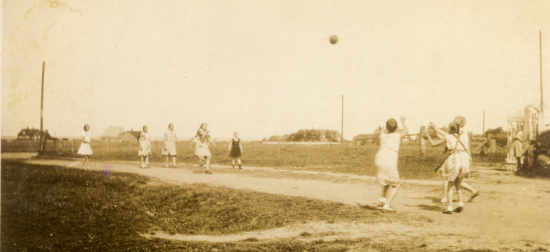 Ballspiel Morsum um 1930