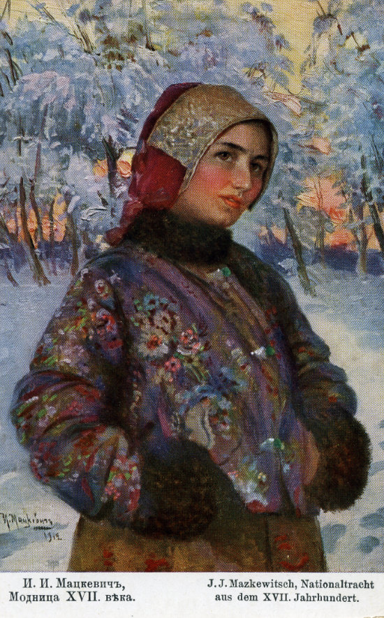 Wintertracht in Russland